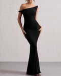 Pearlava | One-Shoulder Bodycon Maxi Dress