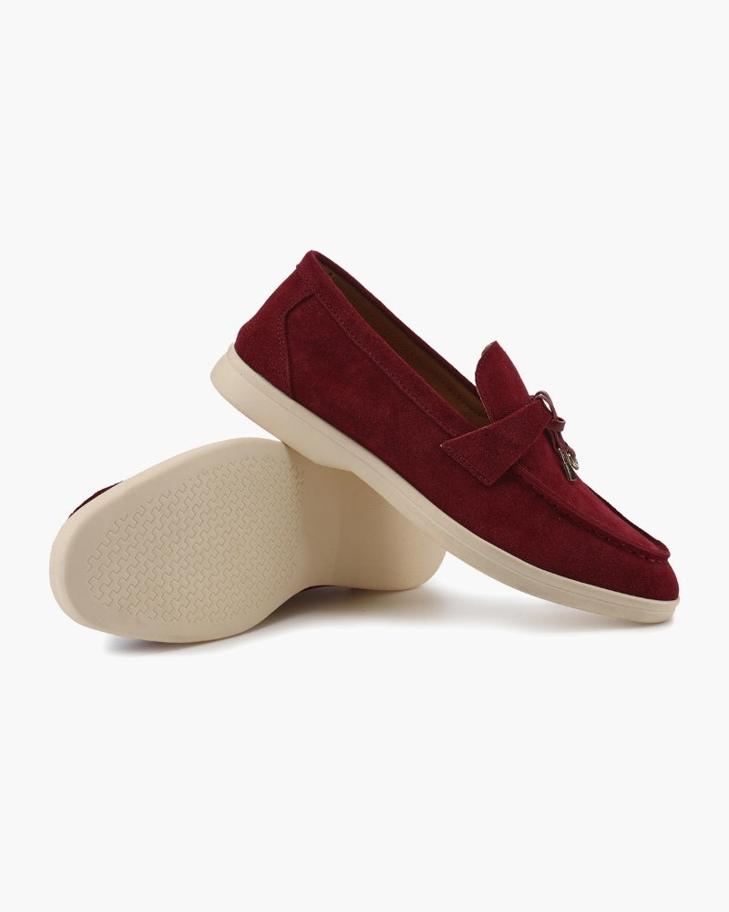 Pearlava | Suede Lady Loafers