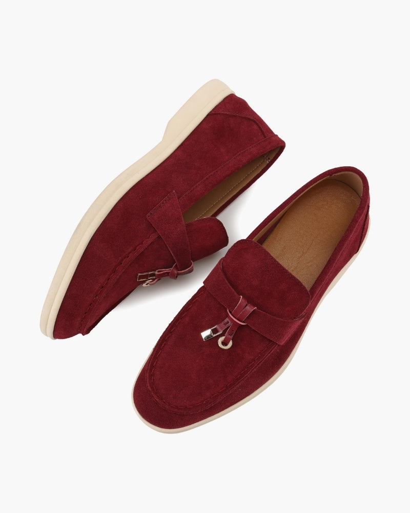 Pearlava | Suede Lady Loafers