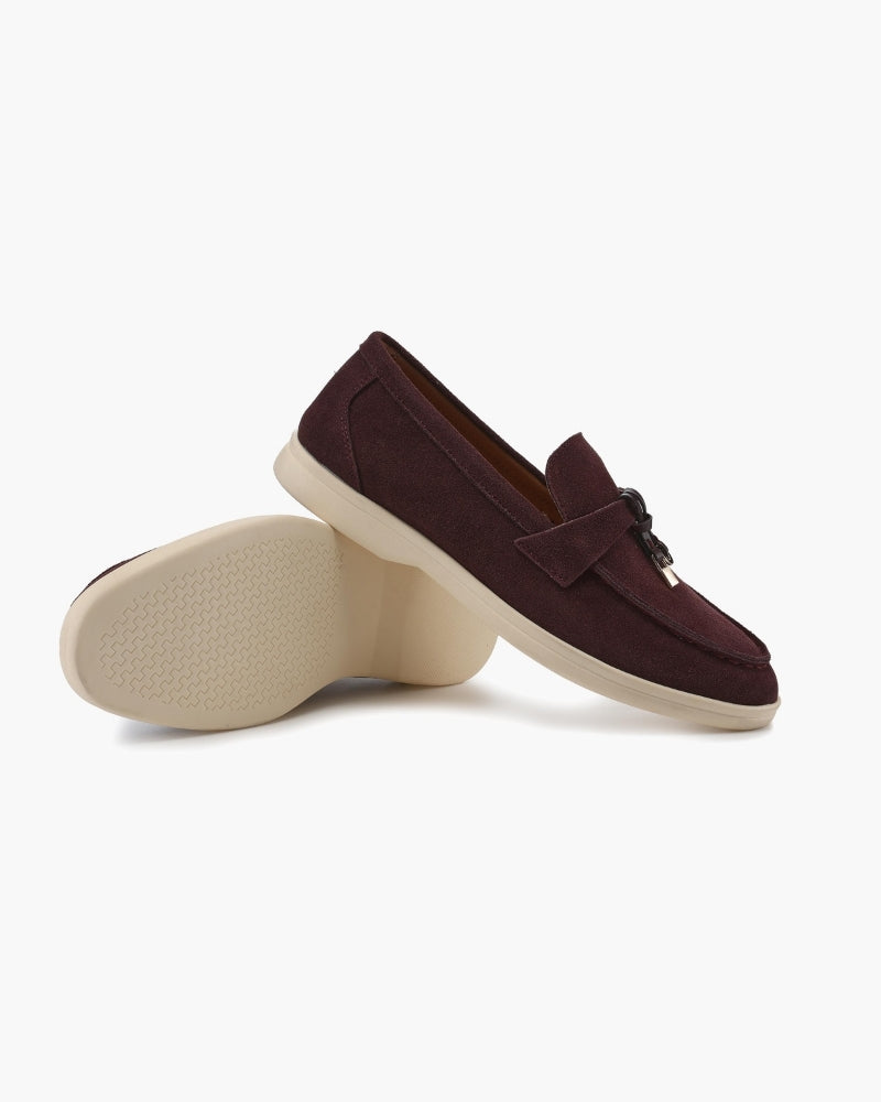 Pearlava | Suede Lady Loafers