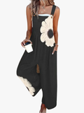 Pearlava women's graphic floral overalls