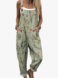 Pearlava women's delicate floral overalls