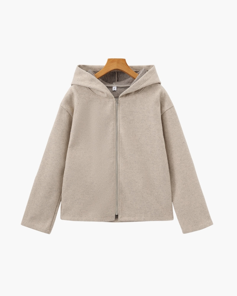 Pearlava | Marlow Wool Zip Coat