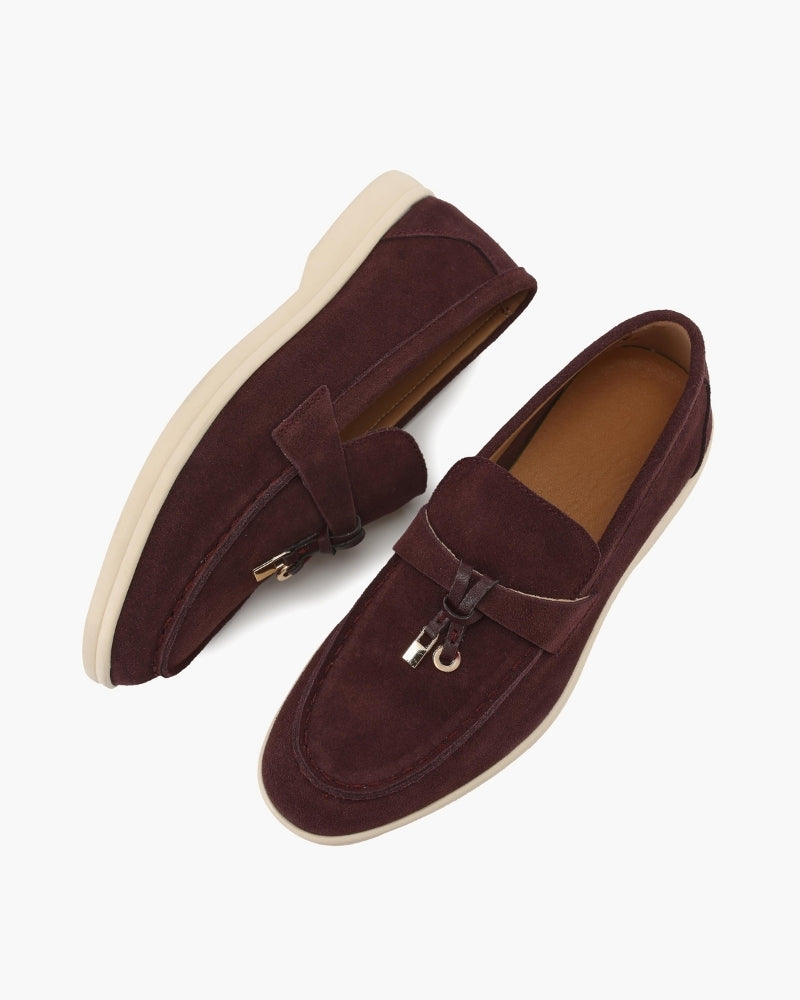 Pearlava | Suede Lady Loafers