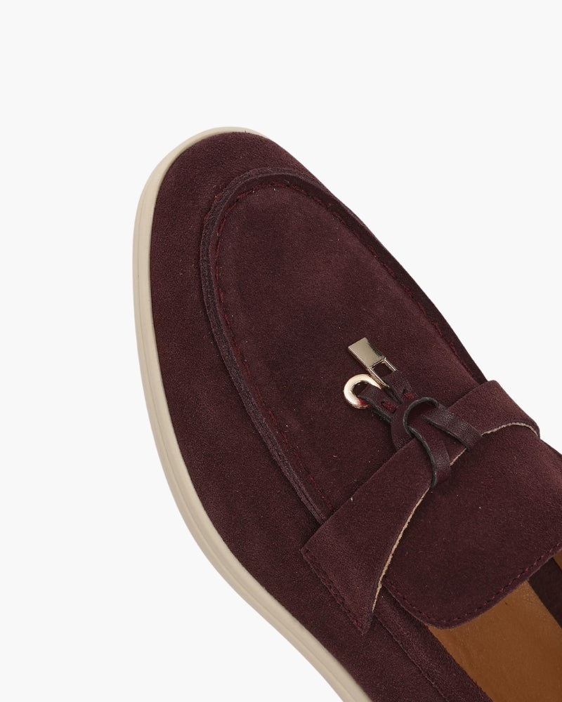 Pearlava | Suede Lady Loafers