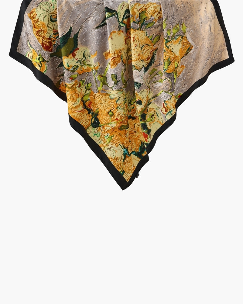 Pearlava | Impressionist Garden Scarf