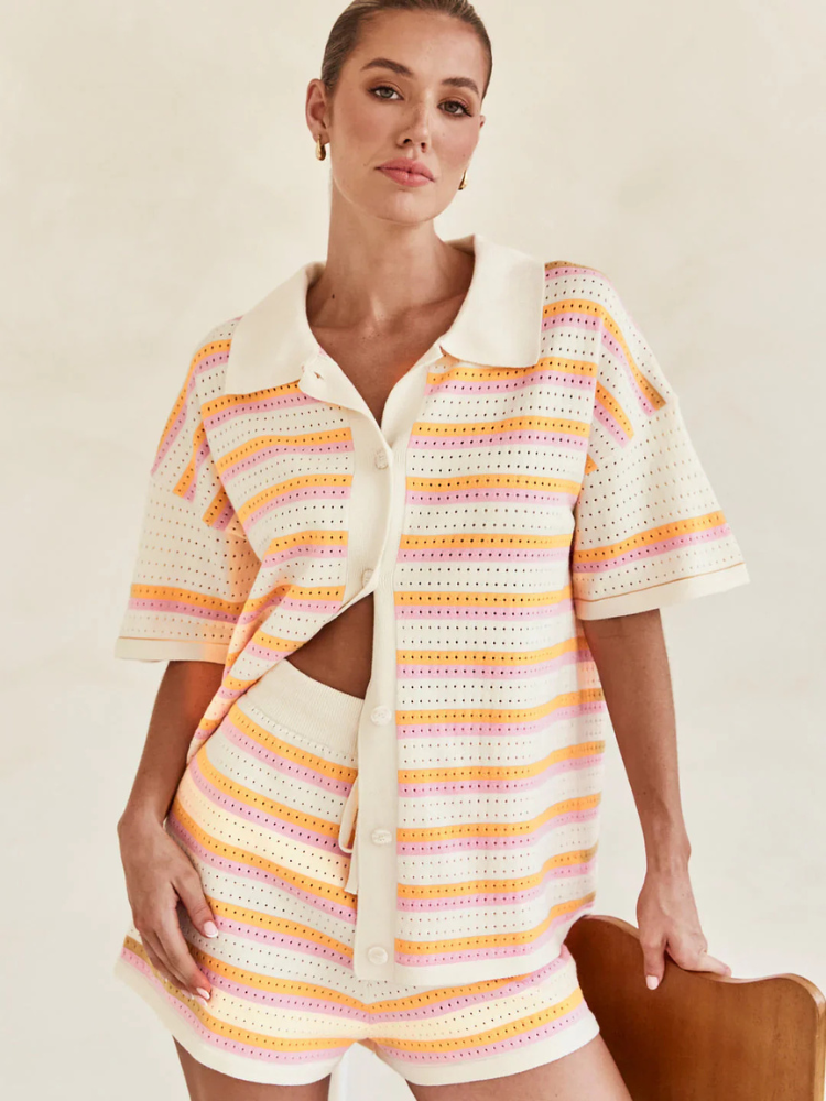 Pearlava | Caressa Crochet Knit Set
