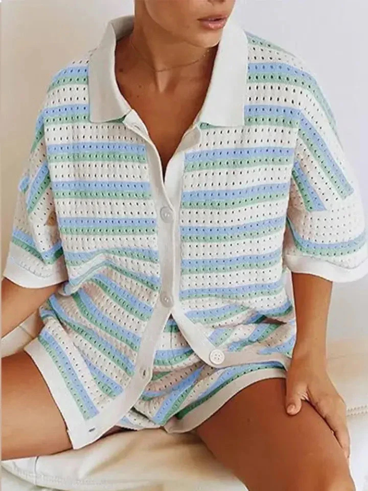 Pearlava | Caressa Crochet Knit Set