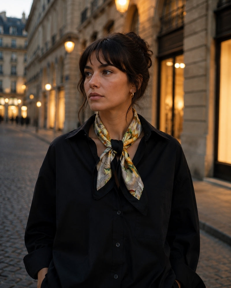 Pearlava | Impressionist Garden Scarf