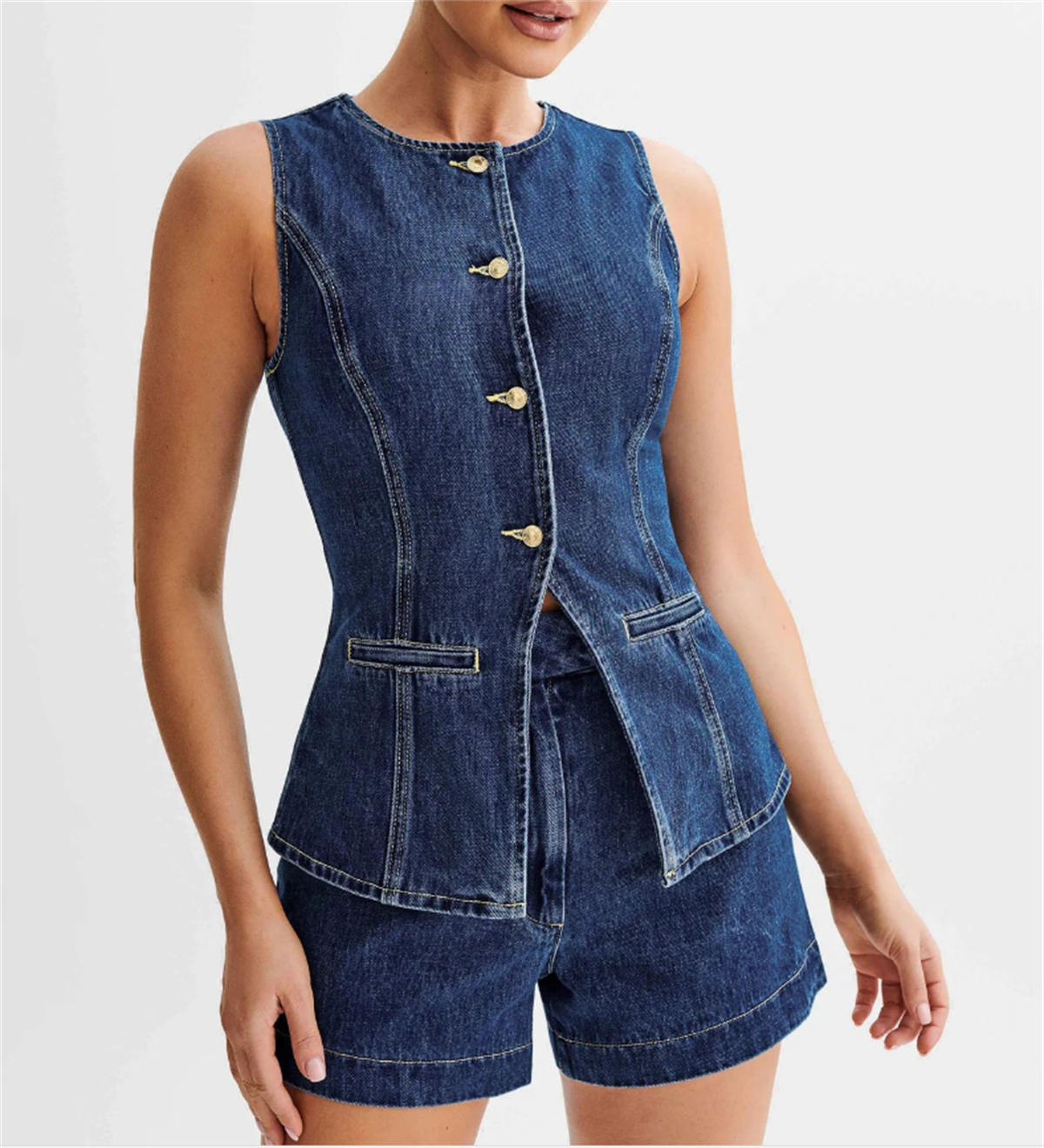 Pearlava | Violetta Denim Set