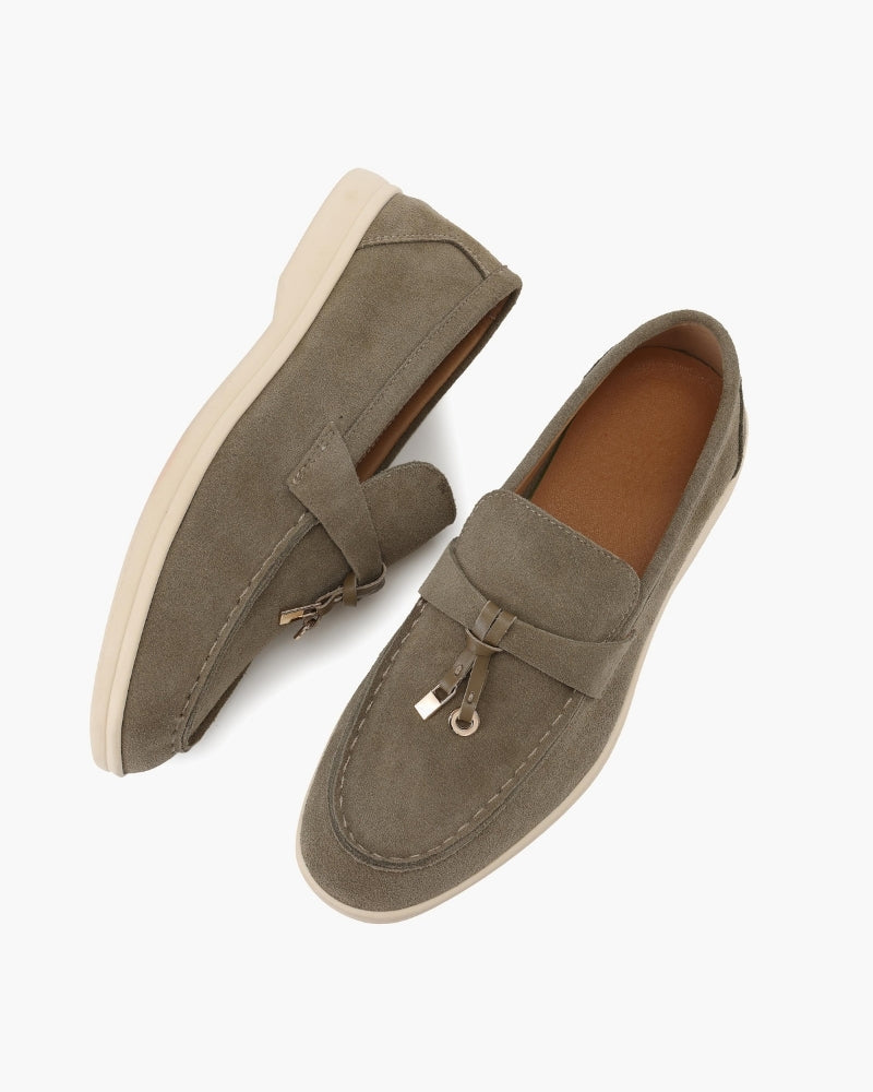 Pearlava | Suede Lady Loafers