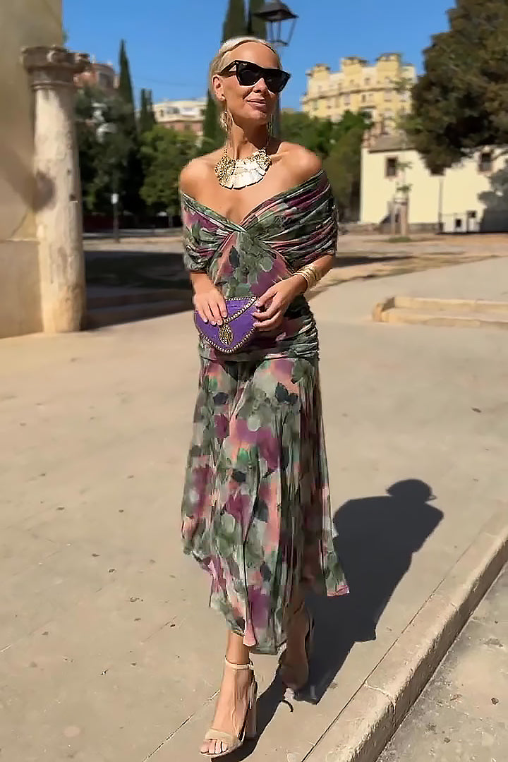 Pearlava women's flowing maxi dress