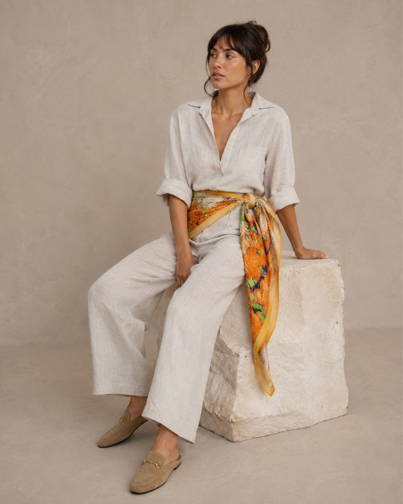 Pearlava | Impressionist Garden Scarf