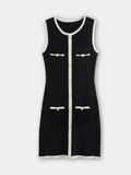 Pearlava | Alessia Ribbed Knit Mini Dress
