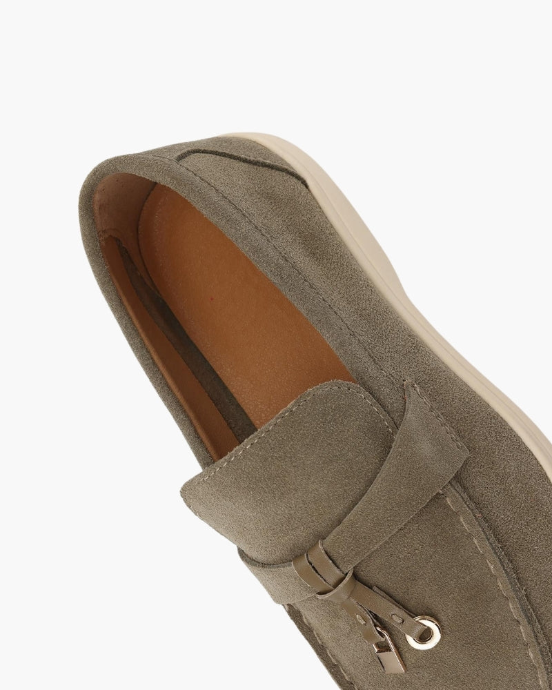 Pearlava | Suede Lady Loafers
