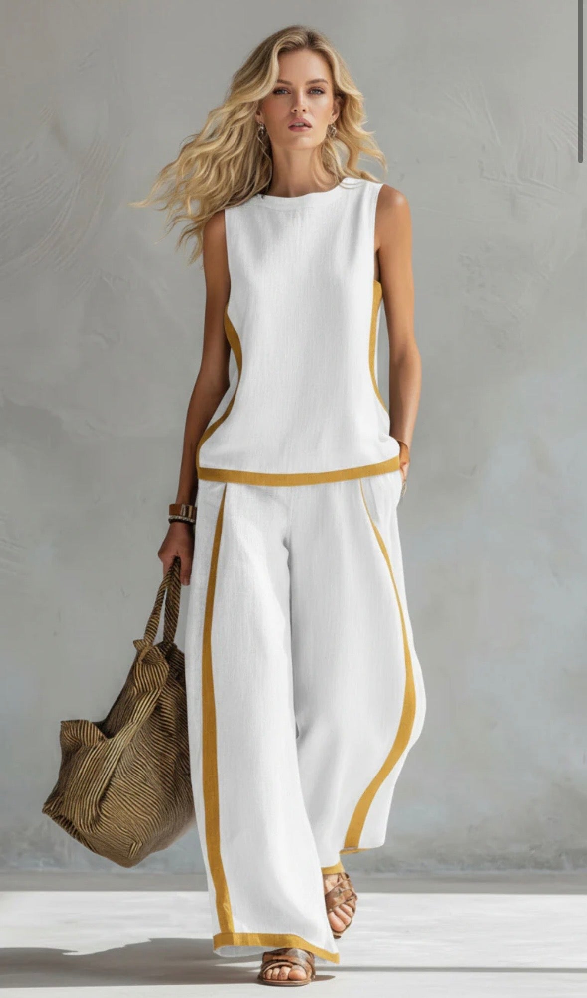 Pearlava women's chic linen set