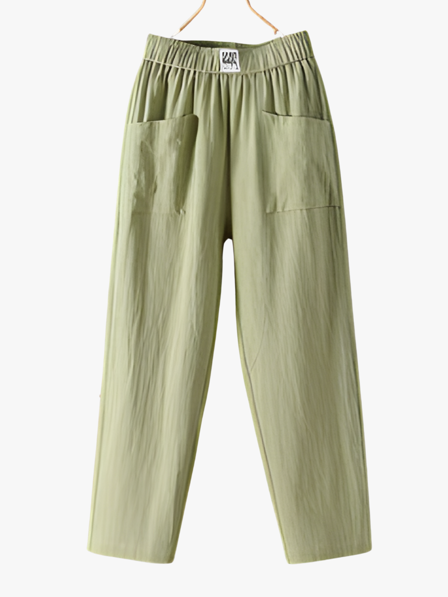Pearlava women's straight-leg ankle trousers