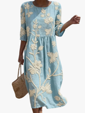 Pearlava women's embroidered midi dress