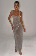 Pearlava | Petra Sparkly Cocktail Maxi Dress