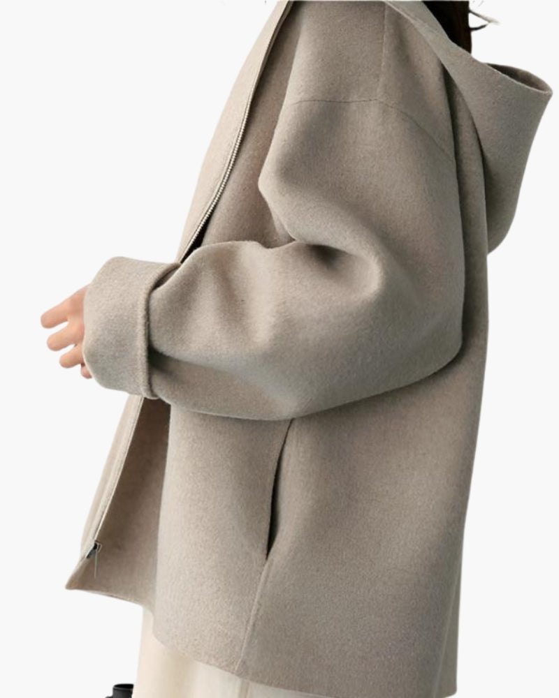 Pearlava | Marlow Wool Zip Coat