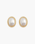 Pearlava | Radiance Oval Pearl Studs