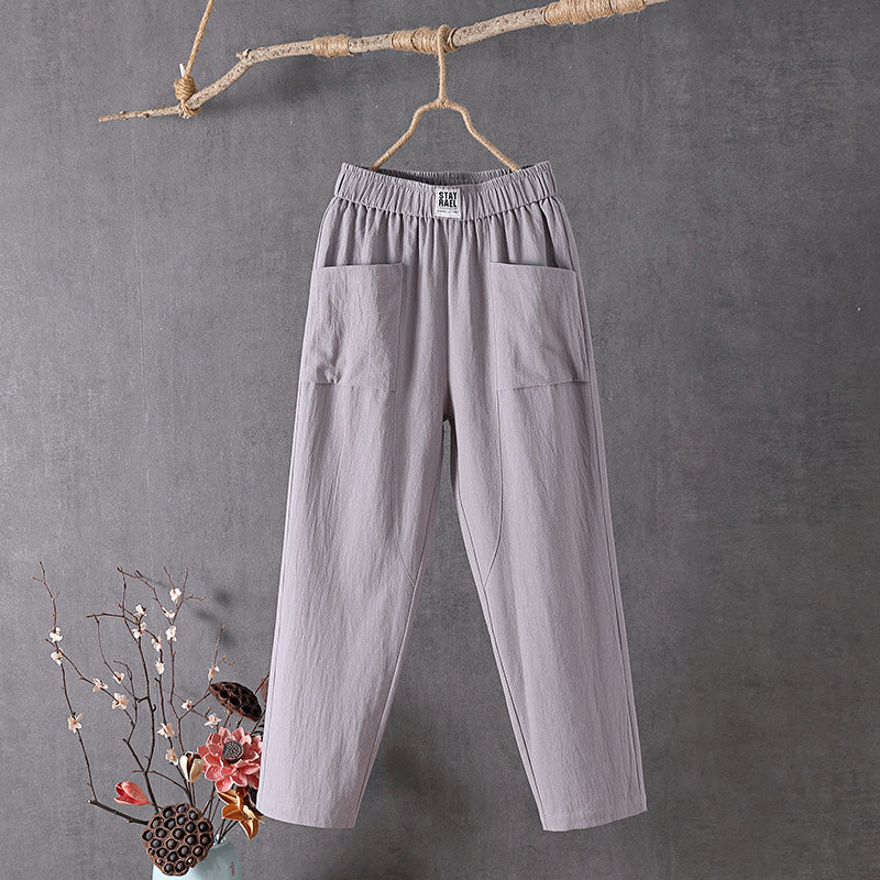 Pearlava women's straight-leg ankle trousers