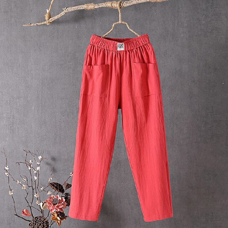 Pearlava women's straight-leg ankle trousers