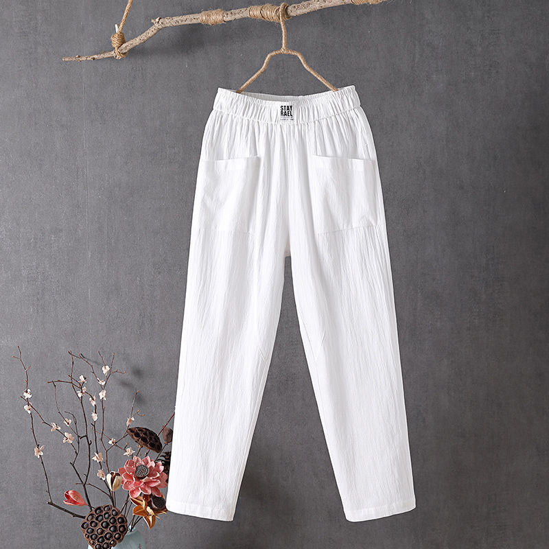Pearlava women's straight-leg ankle trousers