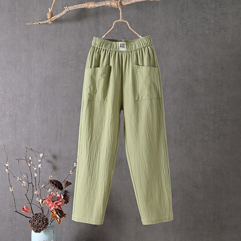 Pearlava women's straight-leg ankle trousers
