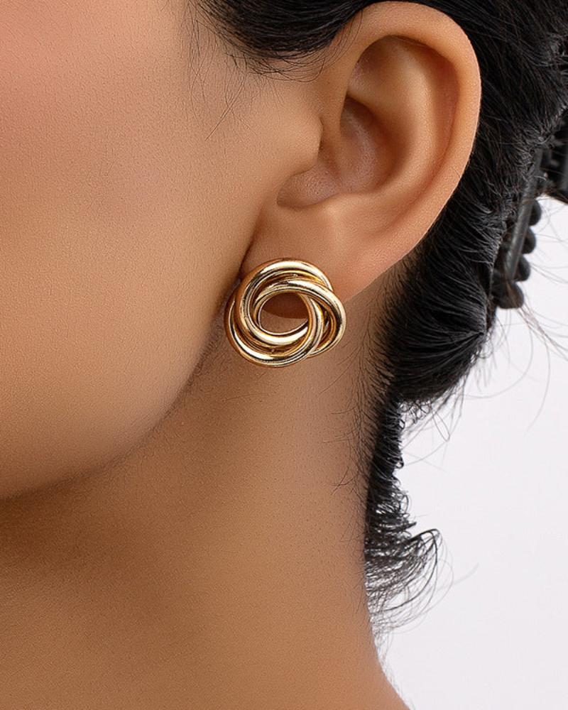 Pearlava | Aurelia Knot Studs