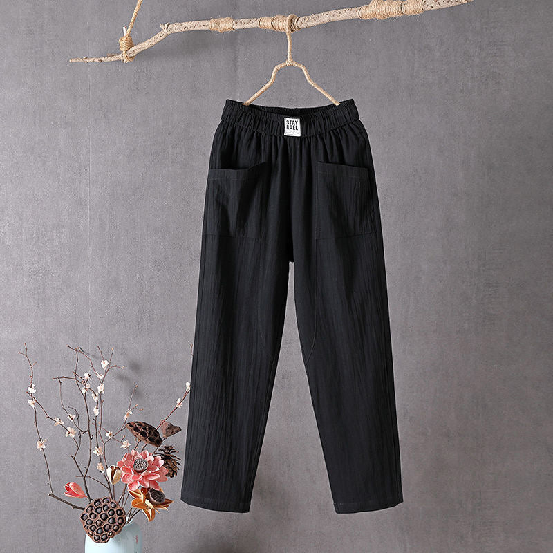 Pearlava women's straight-leg ankle trousers