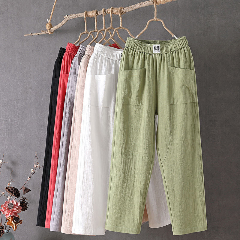 Pearlava women's straight-leg ankle trousers