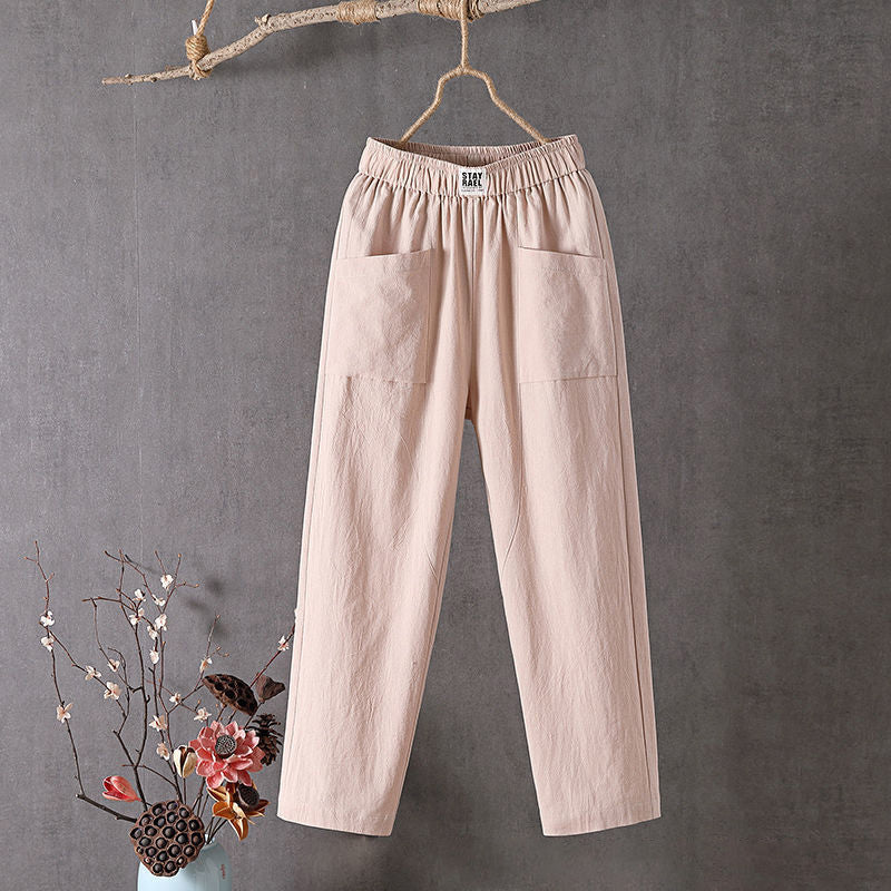 Pearlava women's straight-leg ankle trousers