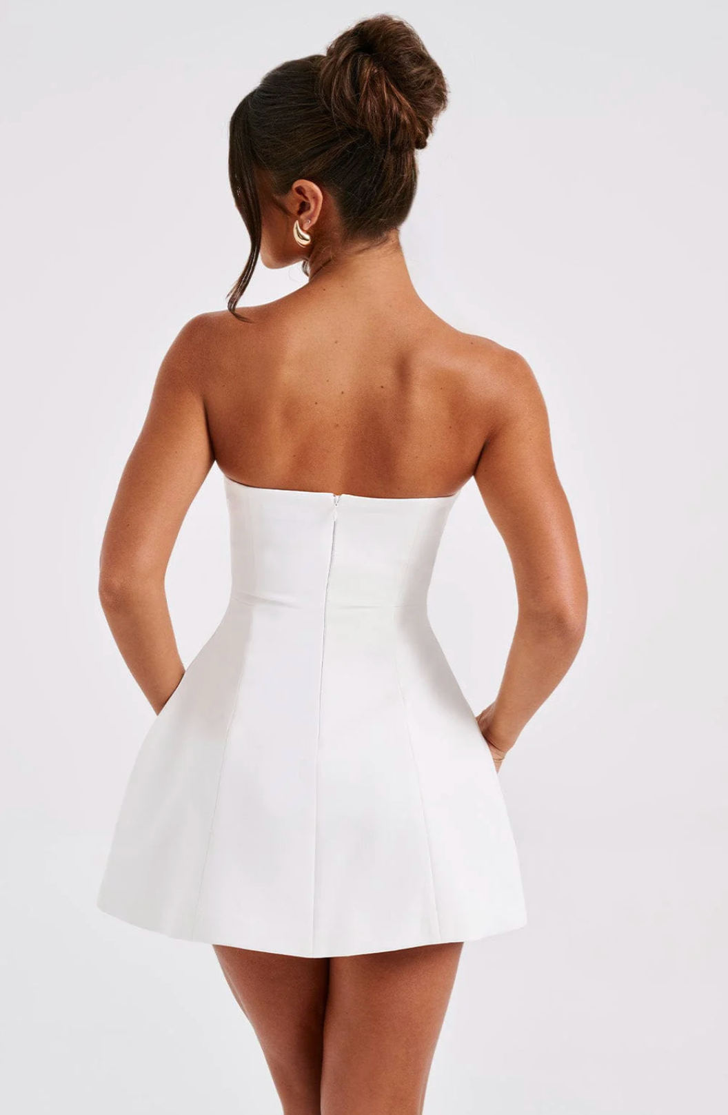 Pearlava | Camille Cocktail White Mini Dress