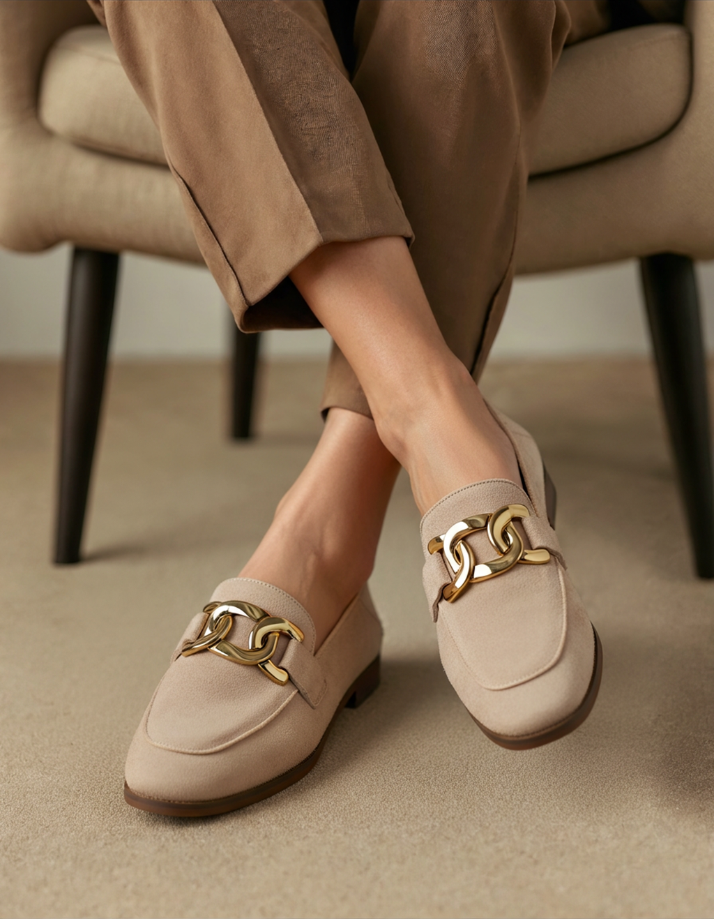 Pearlava | Duchess Suede Loafers