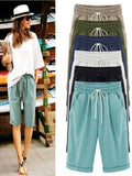 pearlava women's relaxed cotton shorts with pockets