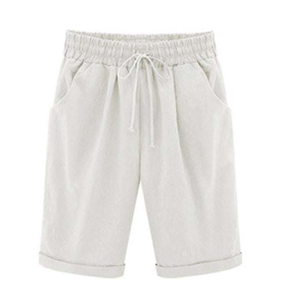 pearlava women's relaxed cotton shorts with pockets