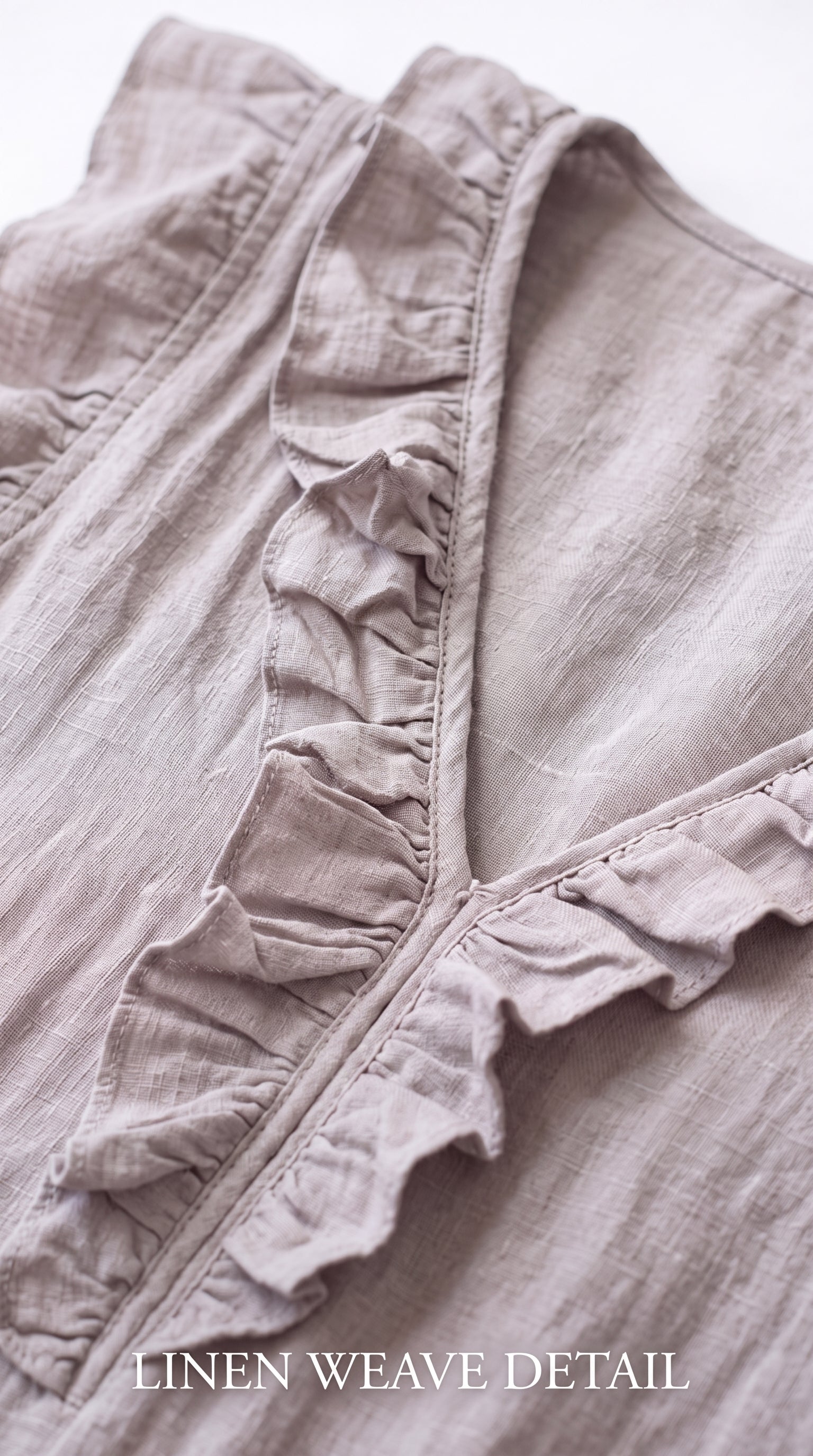 Fließendes Bohème-Kleid für Damen – Leinen-Baumwoll-Mischung