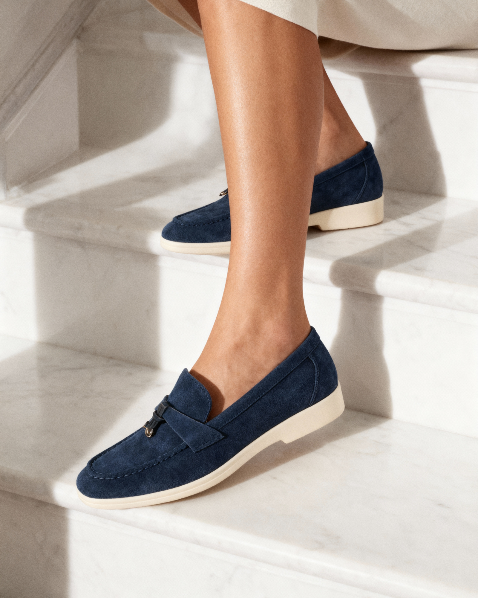 Pearlava | Suede Lady Loafers